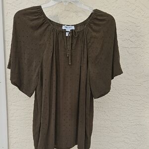 New York & Company Olive Blouse